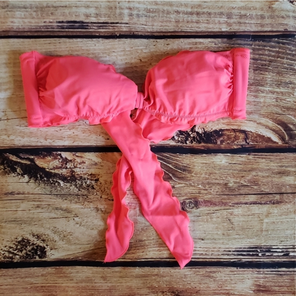Victoria's Secret Ruffled Bandeau Bikini Top